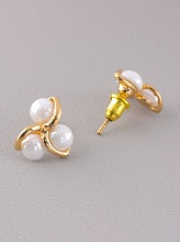 картинка Серьги 'Fashion' Майорка Бижутерный сплав4 9 г от магазина Wolves