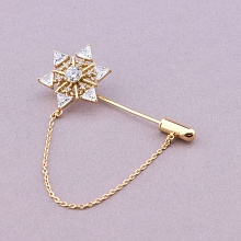 картинка Брошь 'XUPING' Фианит  (позолота 18к) от магазина Wolves