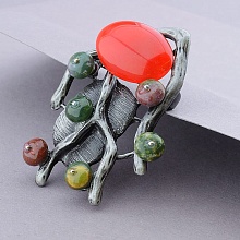 картинка Брошь Агат Яшма от магазина Wolves