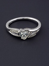 картинка Кольцо 'XUPING' Фианит  (родий) от магазина Wolves