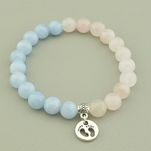 картинка Браслет 'SUNSTONES' Кварц Розовый кварц 18 см от магазина Wolves