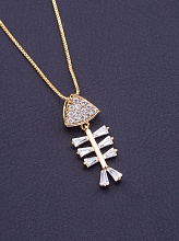 картинка Подвеска 'XUPING' Фианит 40 см (позолота 18к) от магазина Wolves