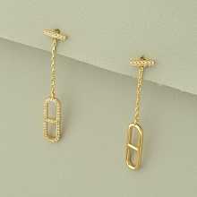 картинка Серьги 'XUPING' Фианит (позолота 18к) от магазина Wolves