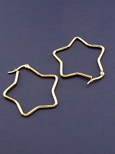 картинка Серьги 'FJ' 40х40мм от магазина Wolves