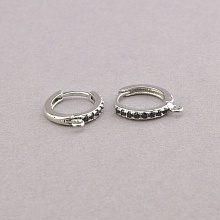 картинка Швензы Пара Фианит родий 13х2см от магазина Wolves