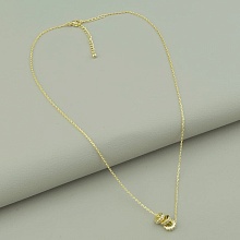 картинка Подвеска 'Saiya' Фианит 41 см (позолота 18к (лимонная)) от магазина Wolves