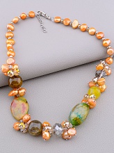 картинка Бусы Агат Жемчуг Чешский хрусталь 45 см от магазина Wolves