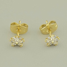 картинка Серьги 'XUPING' Фианит (позолота 18к (лимонная)) от магазина Wolves