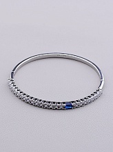 картинка Браслет 'XUPING' Фианит 17 см (родий) от магазина Wolves