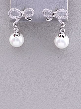 картинка Серьги 'XUPING' Майорка (родий) от магазина Wolves