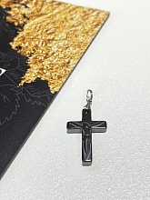 картинка Крестик «Гематитовый №2» (натуральный камень) от магазина Wolves