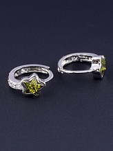 картинка Серьги Фианит 'XUPING' (родий) от магазина Wolves