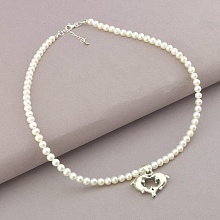 картинка Подвеска 'SUNSTONES' Жемчуг Серебро(925) 42 см от магазина Wolves