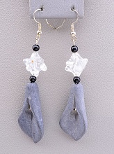 картинка Серьги Агат Горный хрусталь от магазина Wolves