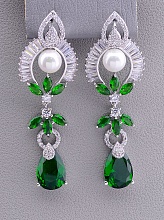 картинка Серьги Майорка 'XUPING' (родий) от магазина Wolves