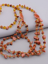 картинка Бусы Золотой Песок 76 см от магазина Wolves