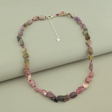 картинка Бусы 'SUNSTONES' Турмалин Серебро(925) 42 см от магазина Wolves