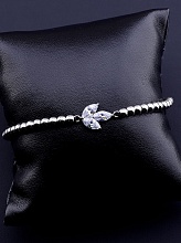 картинка Браслет 'XUPING' Фианит 17 см (родий) от магазина Wolves