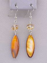 картинка Серьги Перламутр Чешский хрусталь от магазина Wolves