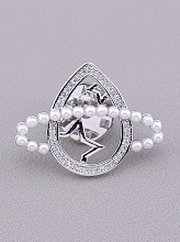 картинка Брошь 'XUPING' Майорка  (родий) от магазина Wolves