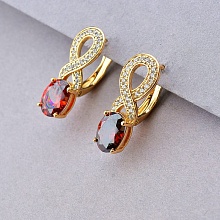 картинка Серьги 'XUPING' Фианит  (позолота 18к) от магазина Wolves