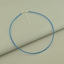 картинка Подвеска 'SUNSTONES' Шпинель Серебро(925) 40 см от магазина Wolves