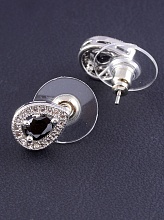 картинка Серьги 'Big Dipper' Фианит (родий) от магазина Wolves