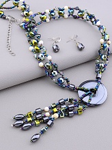 картинка Бусы Гематит Чешский хрусталь 52 см от магазина Wolves