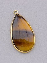 картинка Кулон Тигровый глаз 40x20мм от магазина Wolves