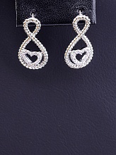 картинка Серьги 'Big Dipper' Фианит (родий) от магазина Wolves