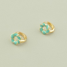 картинка Серьги 'XUPING' Эмаль (позолота 18к) от магазина Wolves