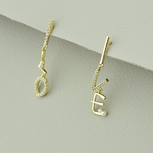 картинка Серьги 'XUPING' Фианит (позолота 18к (лимонная)) от магазина Wolves