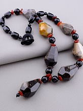 картинка Бусы Агат Сердолик Яшма 60 см от магазина Wolves