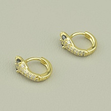 картинка Серьги Фианит 'XUPING' (позолота 18к (лимонная)) от магазина Wolves