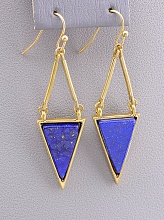 картинка Серьги 'FJ' Лазурит Бижутерный сплав14 2 г от магазина Wolves