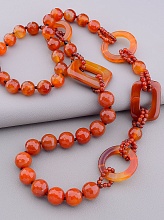 картинка Бусы Сердолик 90 см от магазина Wolves