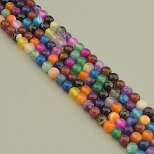 картинка Нитка Агат 38 см 6 5 мм (Без замка) от магазина Wolves