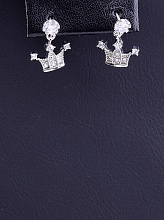 картинка Серьги 'Big Dipper' Фианит (родий) от магазина Wolves