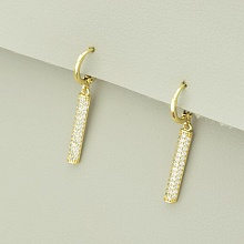 картинка Серьги 'XUPING' Фианит (позолота 18к (лимонная)) от магазина Wolves