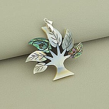 картинка Кулон Перламутр 45x45мм от магазина Wolves