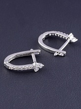 картинка Серьги 'Big Dipper' Фианит (родий) от магазина Wolves