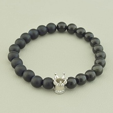 картинка Браслет 'SUNSTONES' Шунгит Кошачий глаз 18 см от магазина Wolves