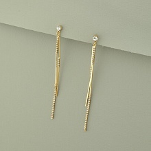 картинка Серьги 'XUPING' Фианит  (позолота 18к) от магазина Wolves