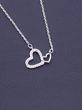 картинка Подвеска Фианит 40 см (Серебро) от магазина Wolves