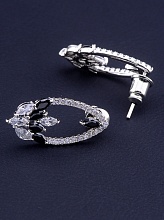 картинка Серьги 'Saiya' Фианит (родий) от магазина Wolves