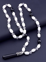 картинка Бусы Агат Кахолонг 70 см от магазина Wolves