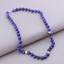 картинка Бусы 'SUNSTONES' Чароит Серебро(925) 45 см от магазина Wolves