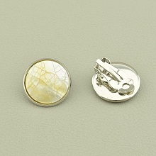 картинка Серьги Перламутр 18х18 от магазина Wolves