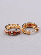 картинка Серьги Фианит 'XUPING' (позолота 18к) от магазина Wolves