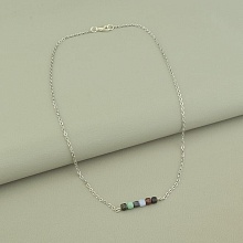 картинка Подвеска 'SUNSTONES' Самоцветы 44 см от магазина Wolves